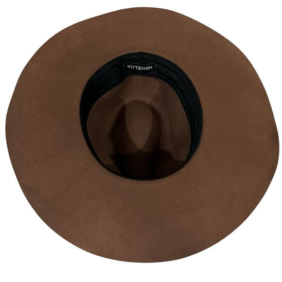Kittenish by Jesse James Decker Women’s Hat Josie Wool Wide Brim Brown